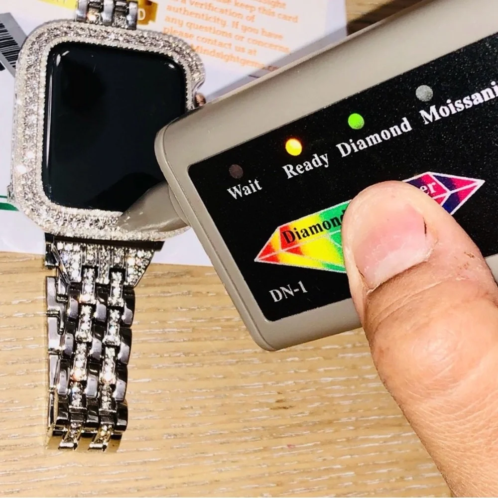 VVS GRA certified moissanite diamond custom made case for Apple Watch 49mm ultra